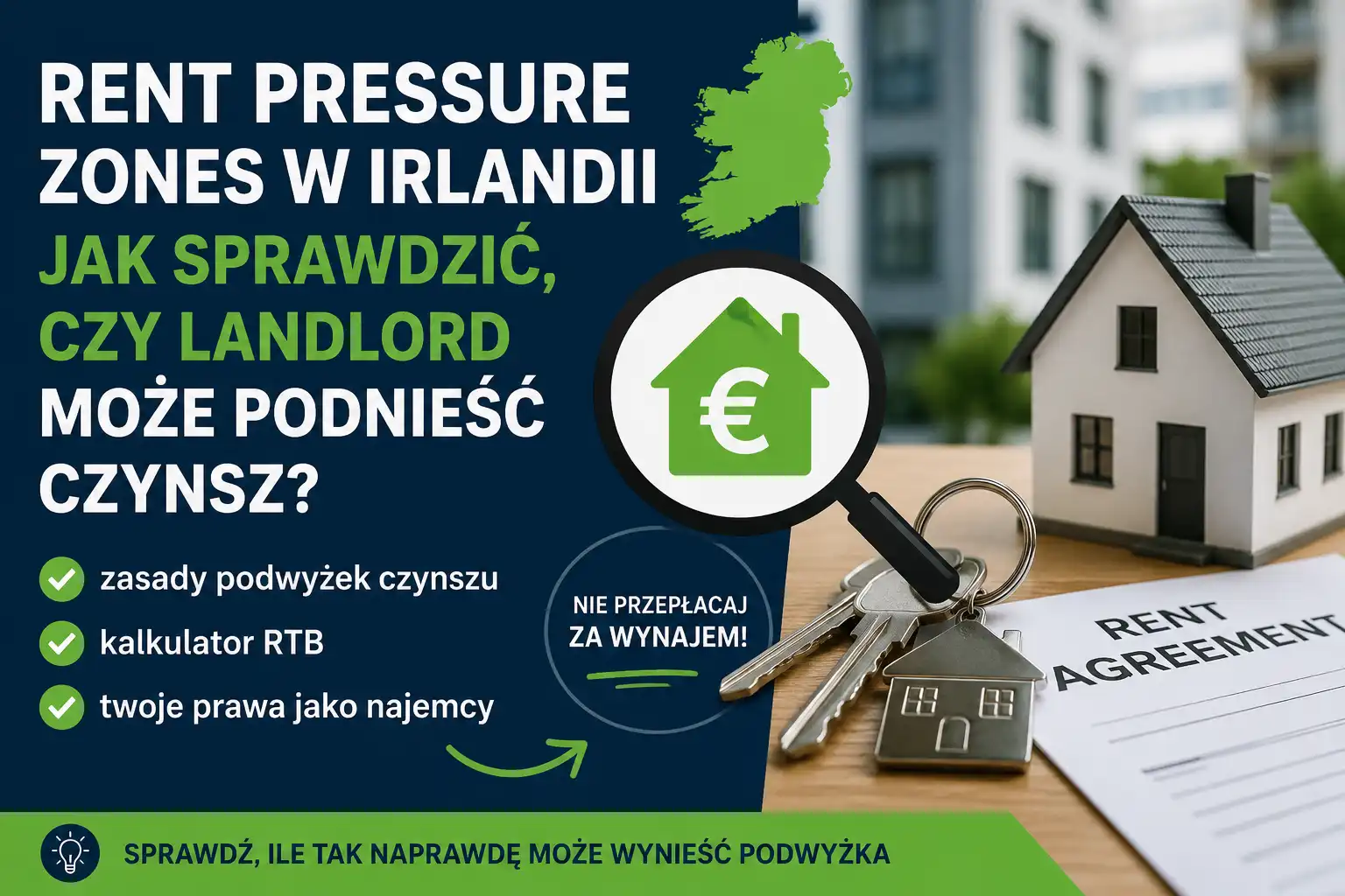 Rent Pressure Zones w Irlandii. Jak sprawdzić, czy landlord może podnieść czynsz?